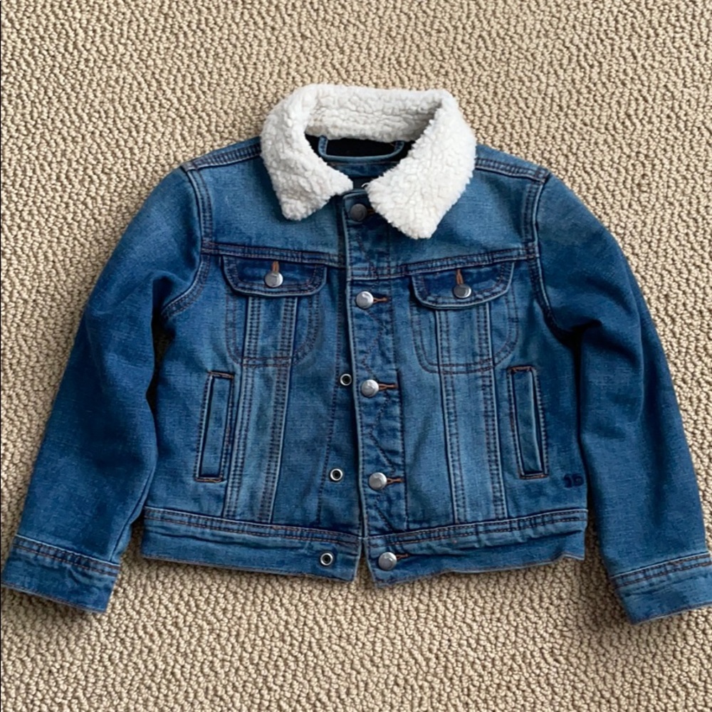 Kids Joe’s jeans faux sterling denim jacket size 4